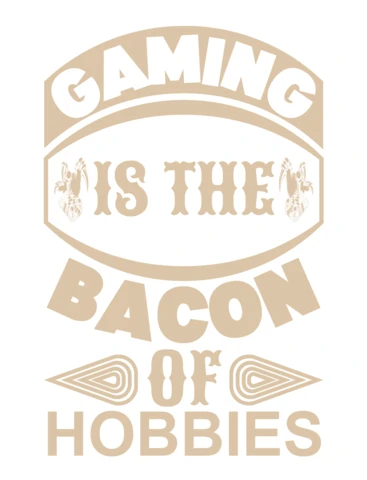 Plantilla de diseño de tipografía retro: "el juego es el tocino de las aficiones