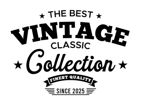 Vintage Collection Logo Design Template