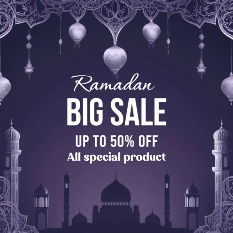 Elegant Ramadan Sale Design Template for Special Promotions
