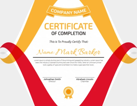 Corporate Company Certificate Post Design Template