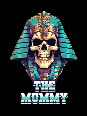 Skull The Mummy Pharaoh Mascot T-shirt Design