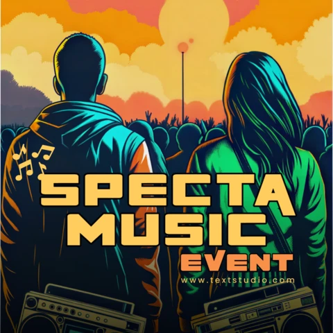 High-Energy Music Concert Promo Graphic Design Template