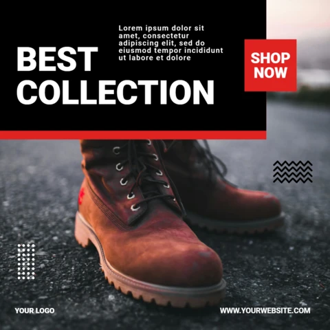 Best Collection Sneakers Sale Instagram Post Design Template