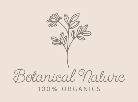 Botanical Natural Logo Design Template