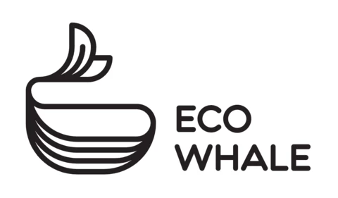 Eco Whale Logo Design Template Black