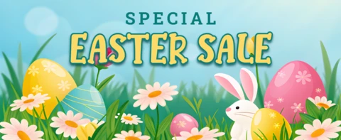 Bunte Ostern Verkauf Design-Vorlage für den Frühling Promotionen