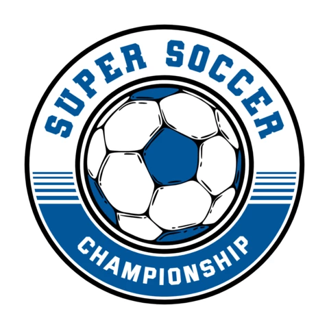 Super Soccer Championship Logo Design Template