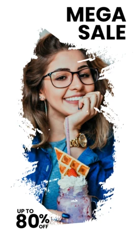 Modern Textured Sale Offer Instagram Story Post Design Template