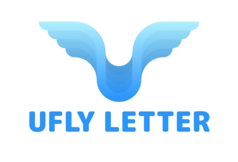 U fly letter modello di logo moderno ed elegante