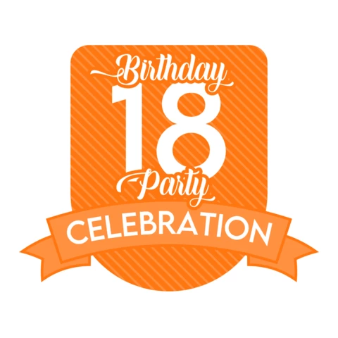 Birthday Party Celebration Badge Template Design