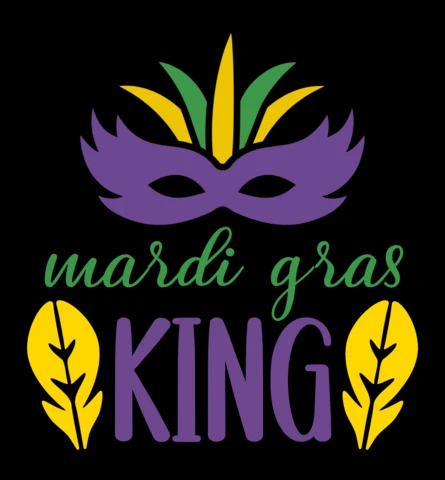 Modèle de conception du roi du Mardi gras - style de célébration festif et coloré