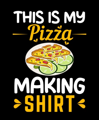 Questo è il mio modello di maglietta per la pizza