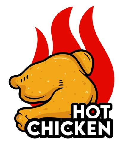 Modèle de logo pour l'étiquette du badge des aliments pour poulets