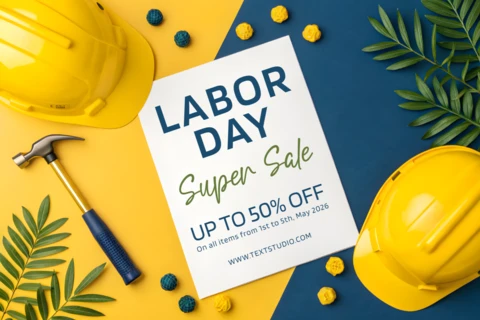 Labor Day Sale Template - Modern Design for Promotional Graphics