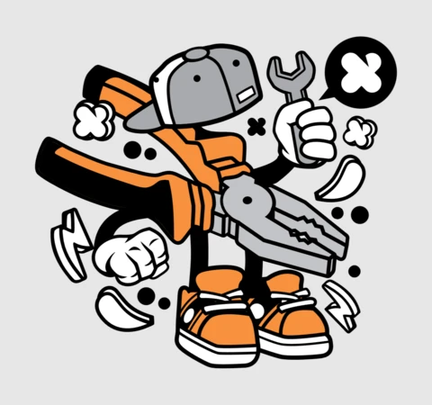 Pliers DIY Cartoon Character Design Template