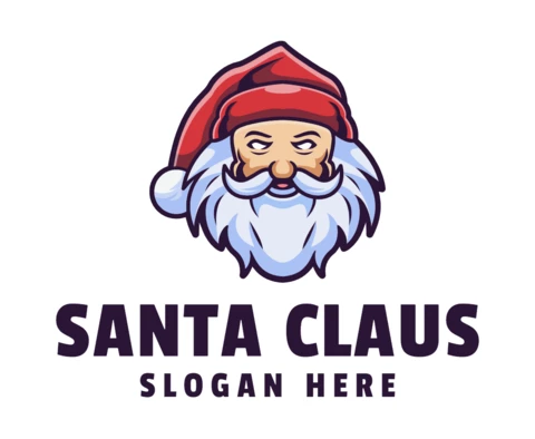 Santa Claus Logo Design Template