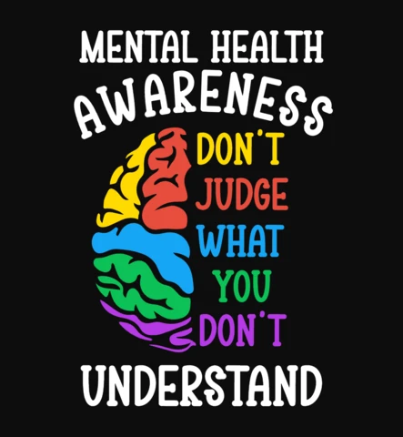 Don't Judge Mental Health T-Shirt Design