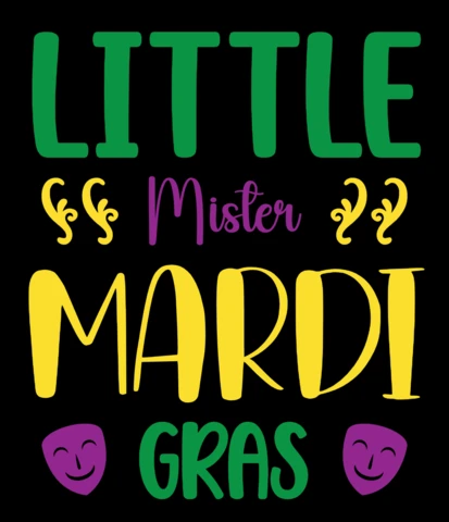 Colorful Mardi Gras Design Template for Kids' Celebrations
