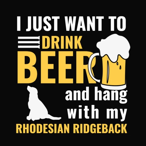 Drink Beer And Hang With T-Shirt Design Template
