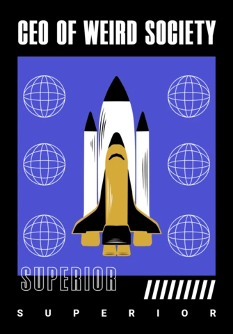 Rocket Launch Design Template for Unique Merchandise