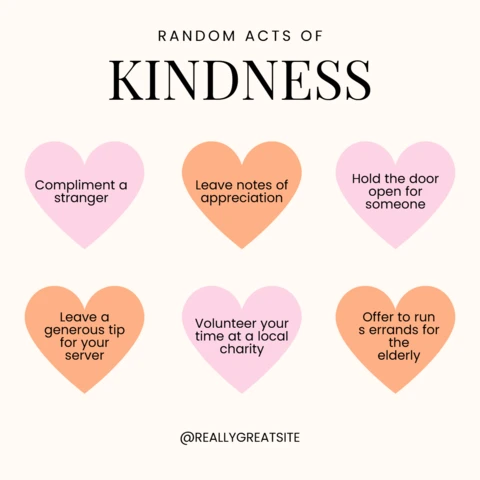 Acts of Kindness Ideas Instagram Post Design Template