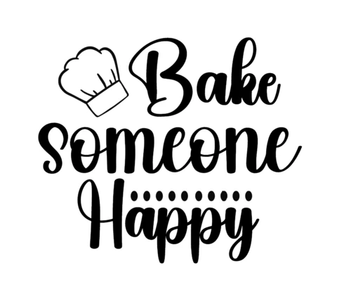 Bake Someone Happy Cooking T-Shirt Template
