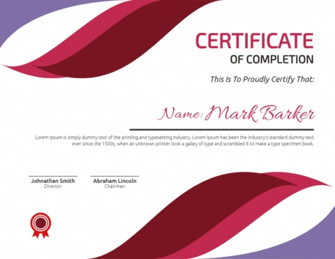 Professional Corporate Company Certificate Post Design Template