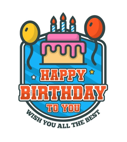 Plantilla de diseño de tarjeta de felicitación de tarta de feliz cumpleaños