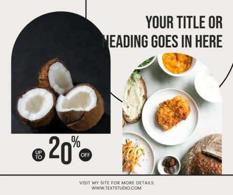 Healthy Eating Organic Foods Sale Flyer Template