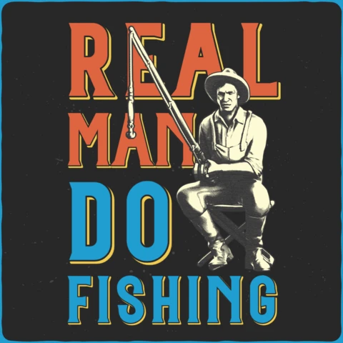 Visser t-shirt ontwerpsjabloon