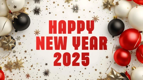 Happy New Year Card Design Template