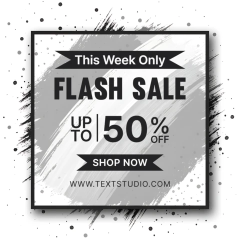 Bold Flash Sale Template Design for Promotional Posters