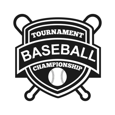 Szablon projektu logo sportowe mistrzostw baseballu