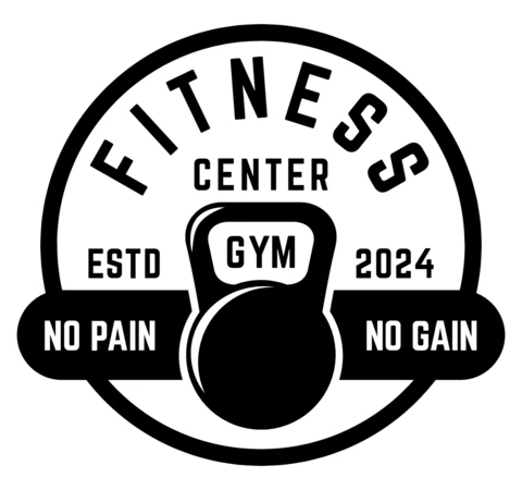 Modelo de design de logotipo de academia de ginástica