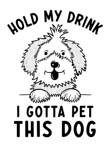 愛犬家Tシャツテンプレートデザイン