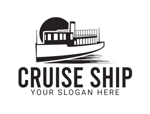 Plantilla de diseño de logotipo de crucero