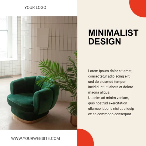 Bright Modern Promotional Instagram Post Design Template