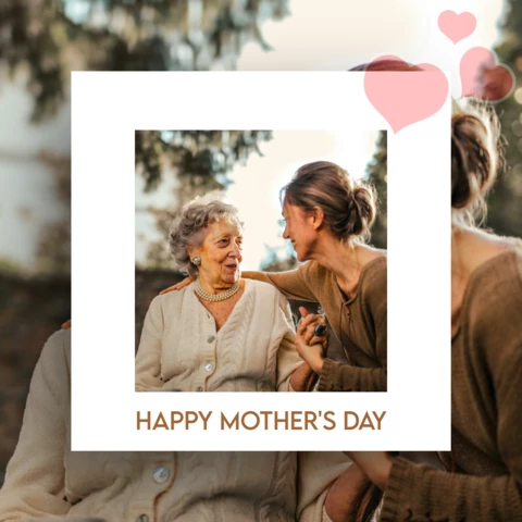 Minimalist Mother's Day Collage Instagram Post Template