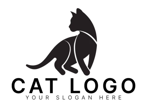 Designvorlage für das Katzenlogo