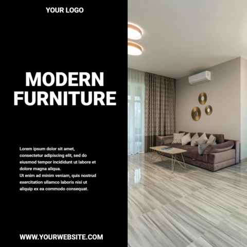 Sober Minimalist Advertisement Social Media Post Design Template