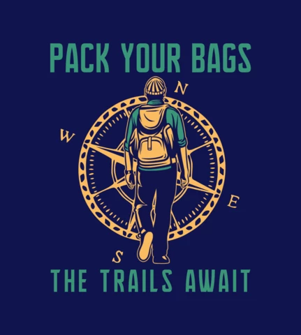 Mountain Hiking Club T-shirt Design Template