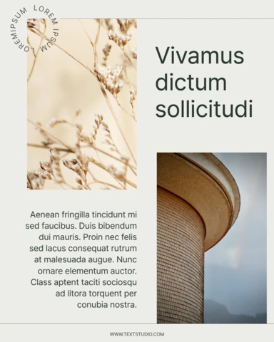 Minimalist Architecture Instagram Post Design Template
