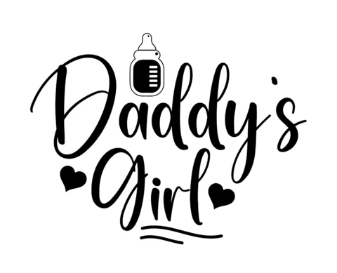 Plantilla de diseño de camiseta para bebé niña de papá