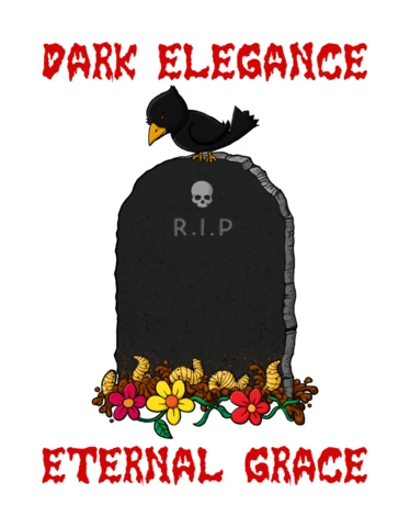 Dark Elegance Graveyard Design Template for Unique Artistic Creations