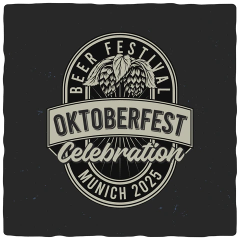 Oktoberfest Beer Festival Retro T-shirt Template