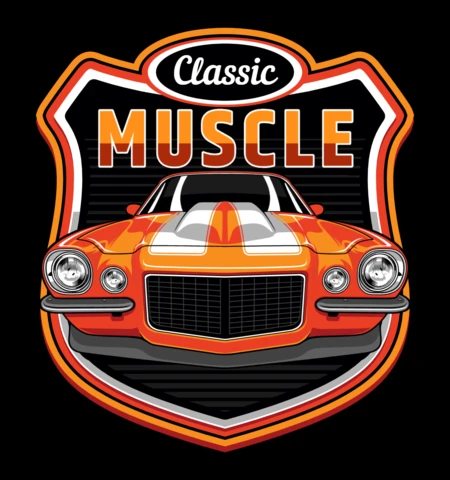 Classic Muscle Car T-Shirt Design Template