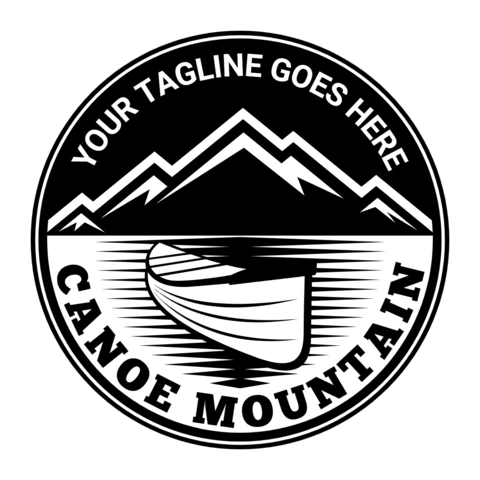 Cannoe Mountain Logo Design Template