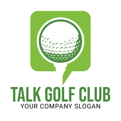Fale sobre o modelo de design de logotipo do clube de golfe