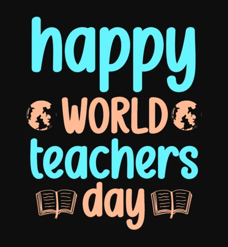 Happy World Teachers Day Book T-Shirt Design