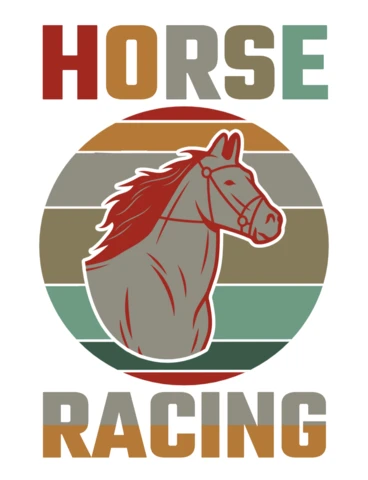 Vintage Horse Racing Design Template for Customizable Graphics